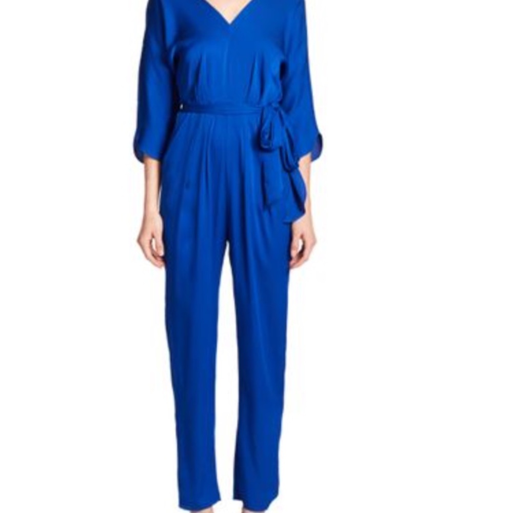 COPY - NWOT !Stunning silk cobalt Milly jumpsuit